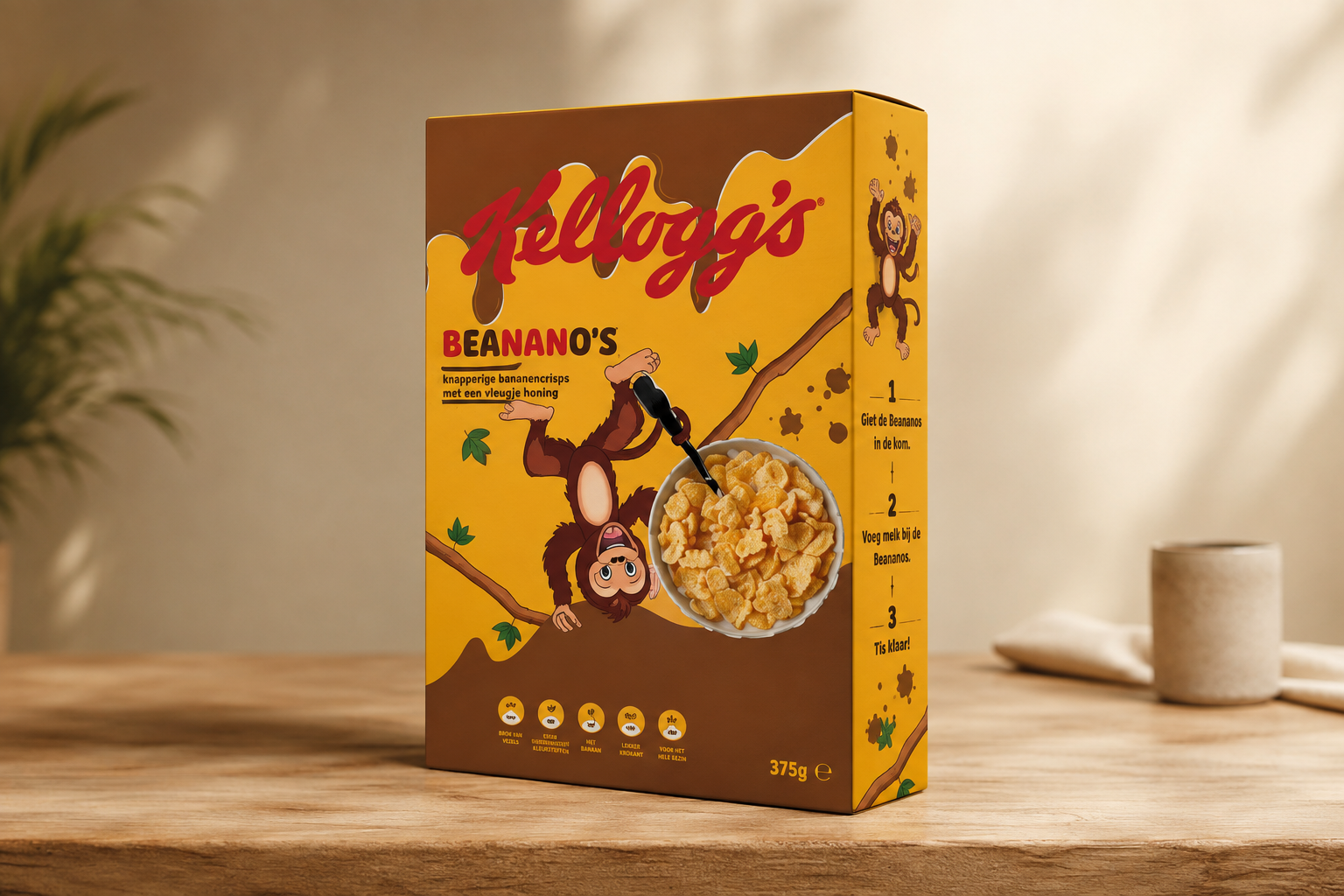 Kellog's project mockup.